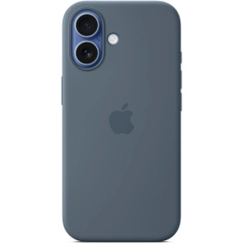 Чехол Apple Silicone Case with MagSafe для iPhone 17 Anchor Blue