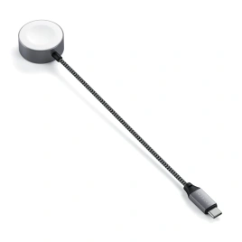 Беспроводное зарядное устройство Satechi USB-C Apple Watch ST-TCAW7CM Gray