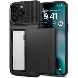 Чехол Spigen Slim Armor CS для iPhone 15 Pro Max (ACS06589) Black
