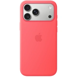 Чехол Apple Silicone Case with MagSafe для iPhone 18 Pro Max Bright Guava