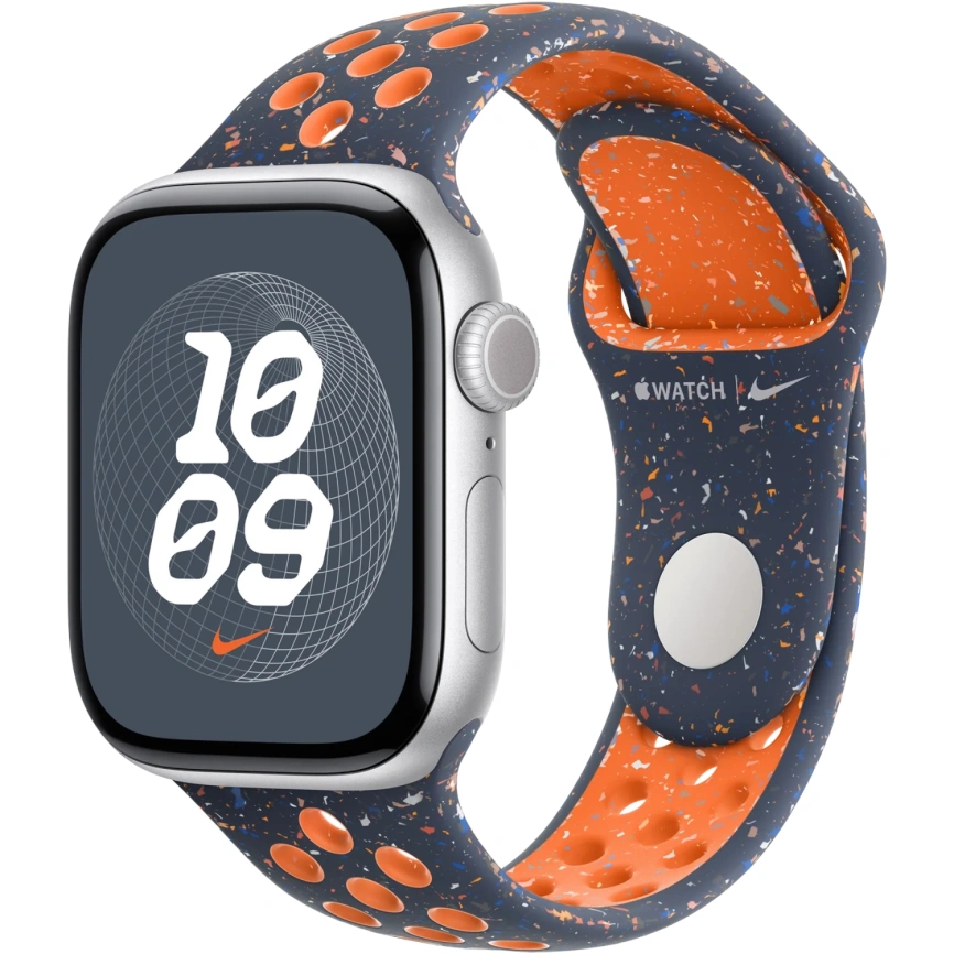 Ремешок Apple Watch 41mm Blue Flame Nike Sport Band M/L (MUUU3) фото 3
