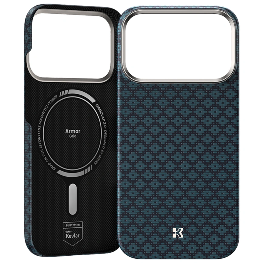 Чехол Benks ArmorGrid Air C1 Case Kevlar для iPhone 18 Pro Max Beyond Blue (C.K.FL.AP.BE.0073) фото 2