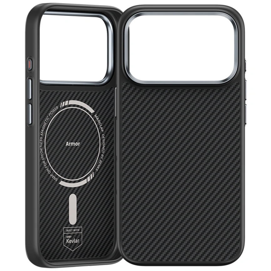 Чехол Benks ArmorPro 600D Case Kevlar для iPhone 18 Pro Max Black (C.K.FL.AP.BK.BA73) фото 2