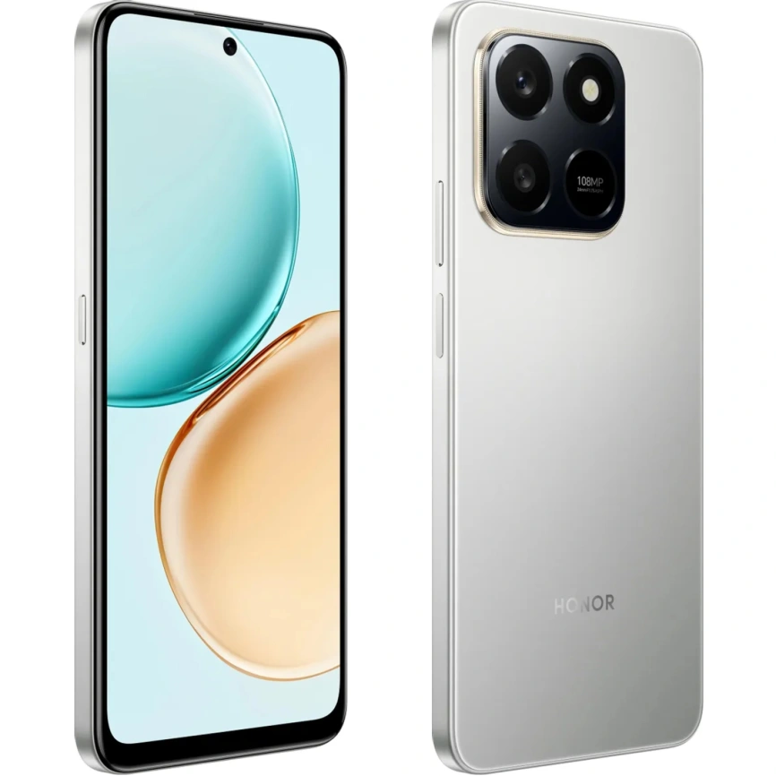 Смартфон Honor X7d 8/128Gb Meteor Silver фото 4