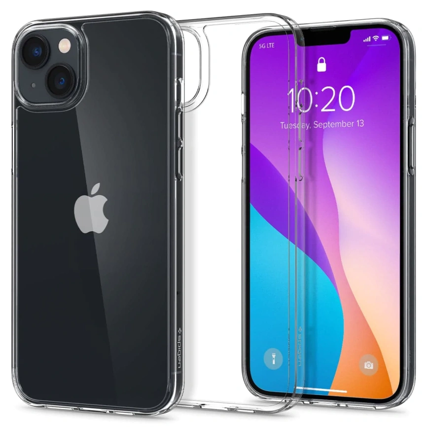 Чехол Spigen Air Skin Hybrid для iPhone 14 (ACS05032) Crystal Clear фото 8