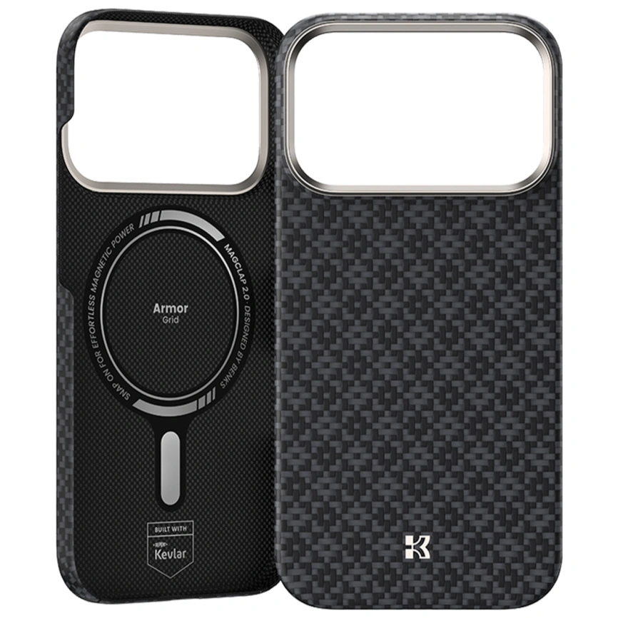Чехол Benks ArmorGrid Air C1 Case Kevlar для iPhone 18 Pro Max Black (C.K.FL.AP.BK.0073) фото 2