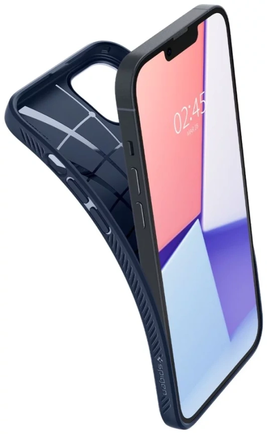Чехол Spigen Liquid Air для iPhone 14 (ACS05038) Navy Blue фото 8