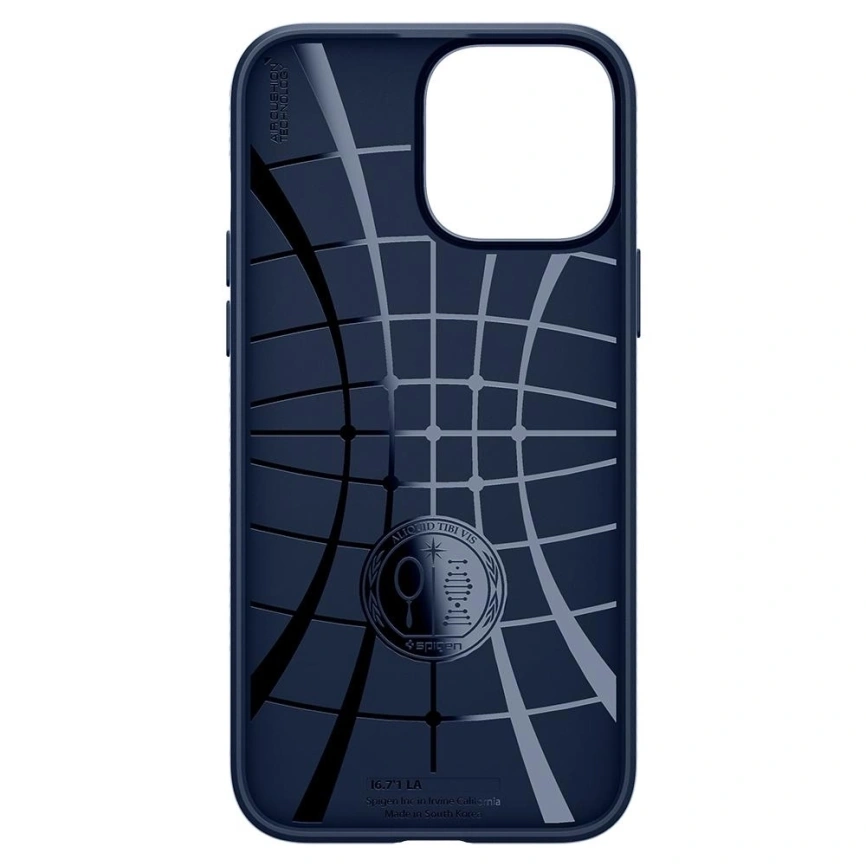 Чехол Spigen Liquid Air для iPhone 13 Pro Max (ACS03202) Navy Blue фото 4