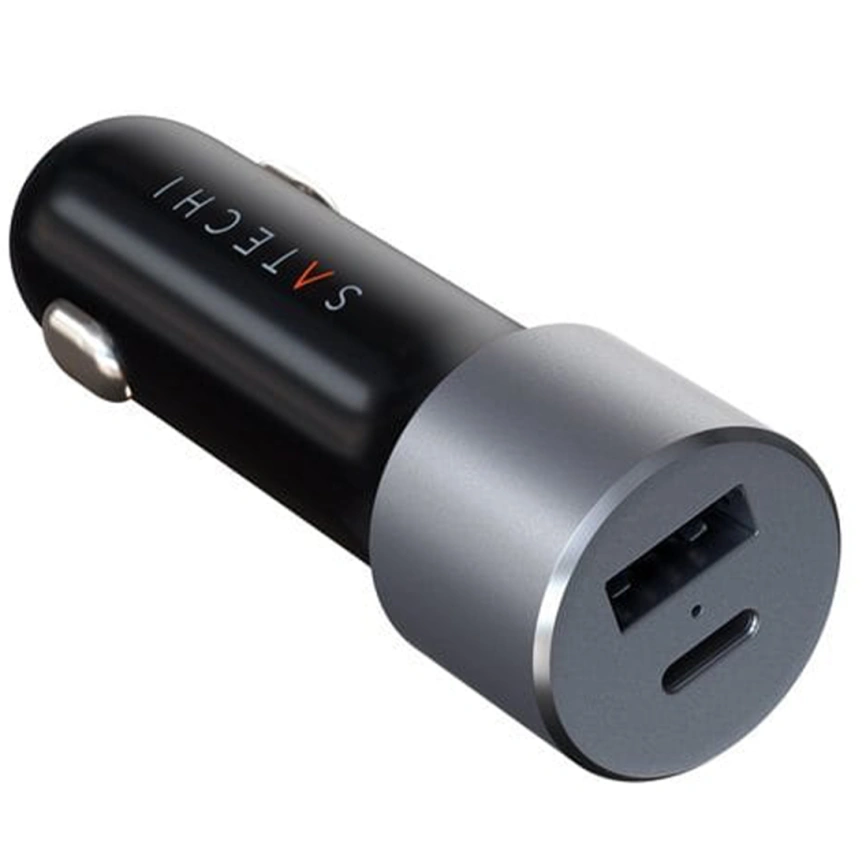 Автомобильное зарядное устройство Satechi 72W USB-C/USB-A ST-TCPDCCM Space Gray фото 3