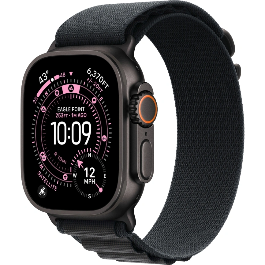 Смарт-часы Apple Watch Ultra 3 (2025) 49mm Black Titanium Case with Black Alpine Loop M фото 1