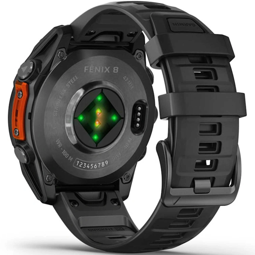 Смарт-часы Garmin Fenix 8 47mm Amoled (010-02904-00) Slate Gray with Black Silicone Band фото 5