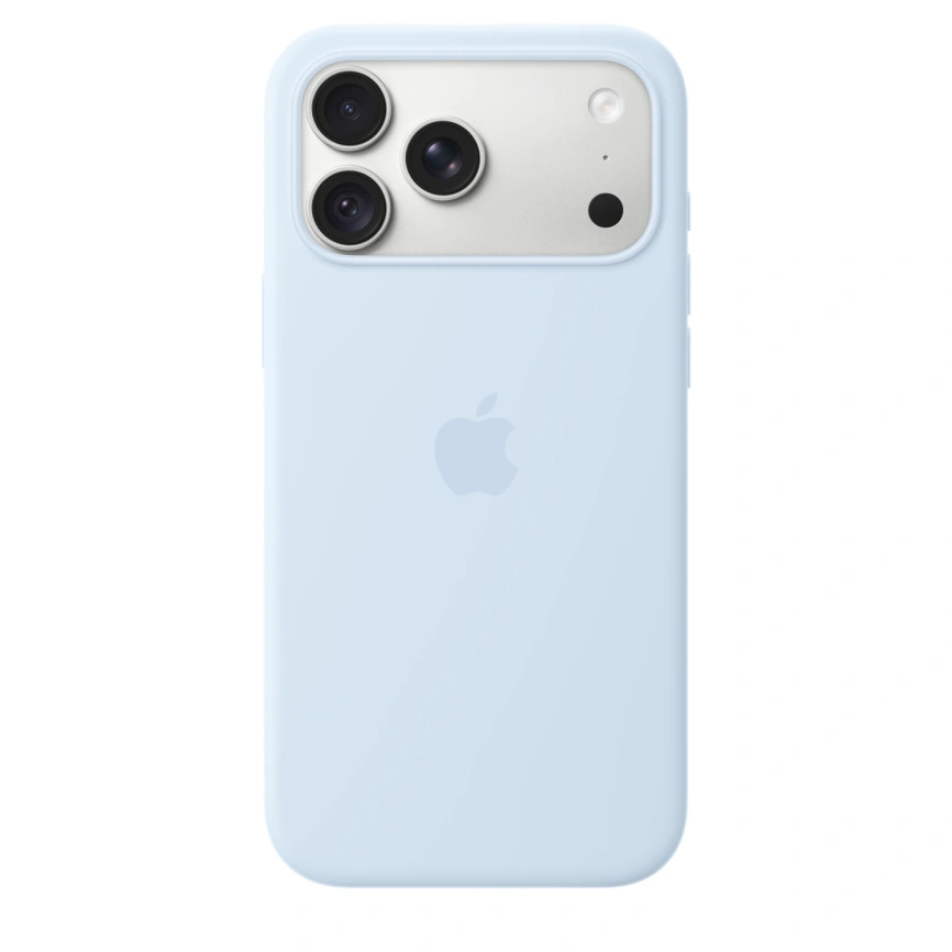 Чехол Apple Silicone Case with MagSafe для iPhone 18 Pro Crisp Blue (MK8W4) фото 4