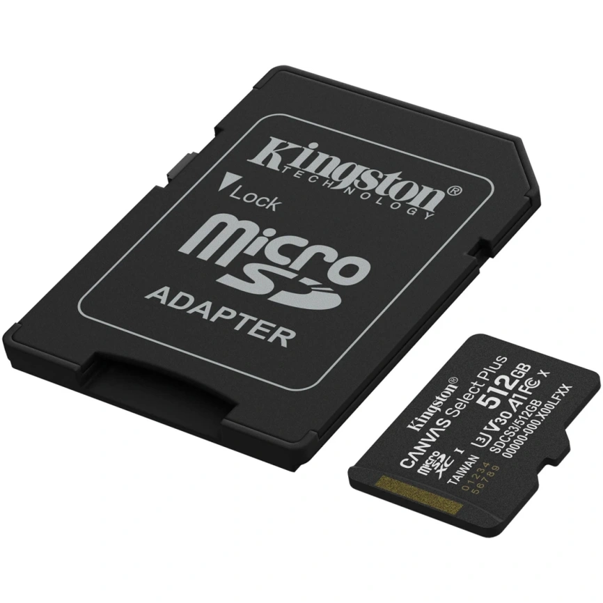 Карта памяти Kingston Canvas Select Plus 512GB MicroSD (SDCS3/512GB) фото 2