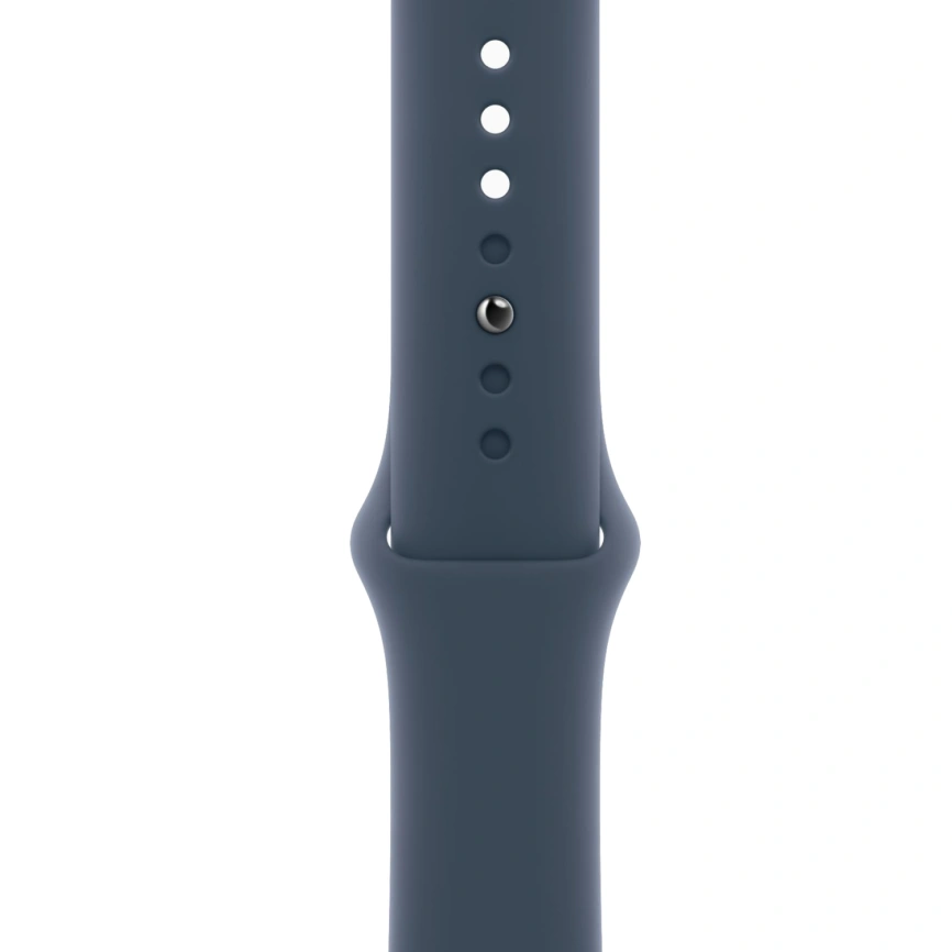 Смарт-часы Apple Watch Series 9 41mm Silver Aluminum Case with Storm Blue Sport Band S/M (MR903) фото 2