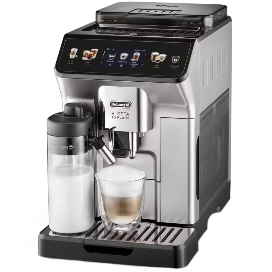 Кофемашина DeLonghi Dinamica Eletta Explore ECAM450.55.S Silver/Black фото 4
